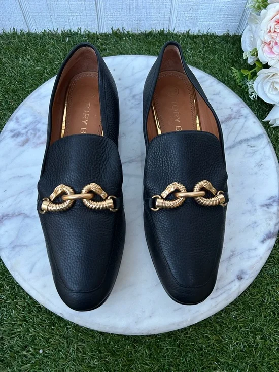 Tory Burch Jessa Horsebit Flat black 
Loafers women size 9.5 gently used - Picture 7 of 16